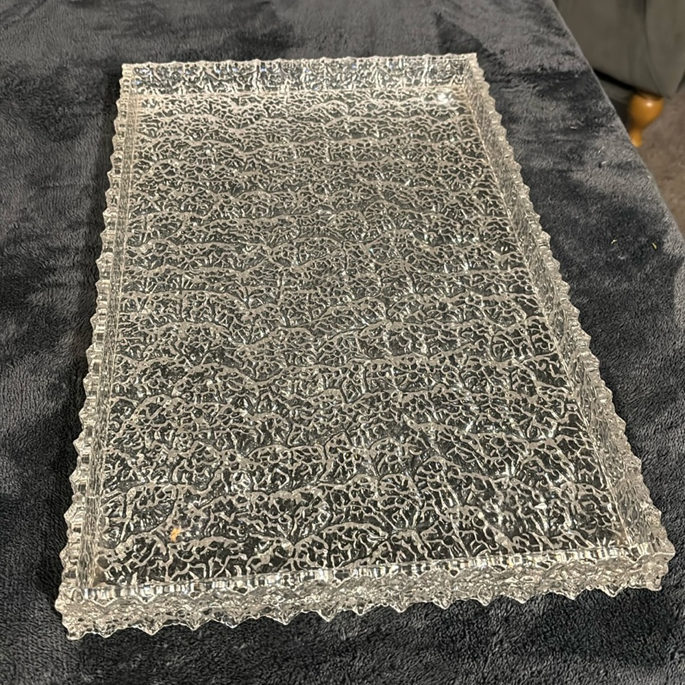 Vintage resin Serving tray